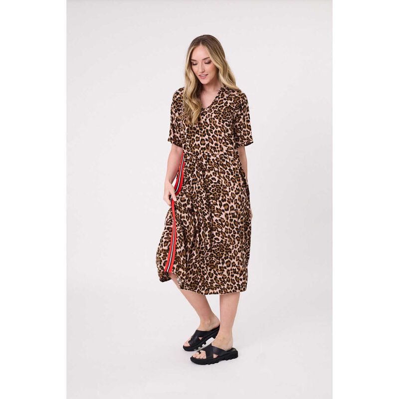 Lemon Tree Leona Dress Leopard Print image number 3